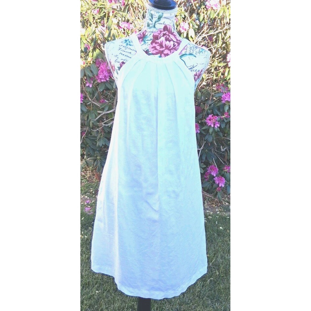 Gap Womens S Cotton White Dress  Pockets Lined Resortwear Beach Summer